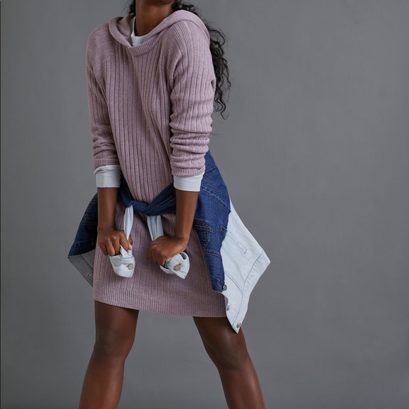 Anthropologie | HERA HOODED SWEATER DRESS | Sz XS - Picture 2 of 7